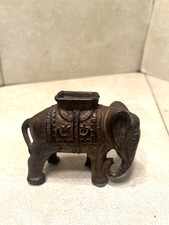 Antique A. C. Williams Cast Iron Elephant Still Bank picture