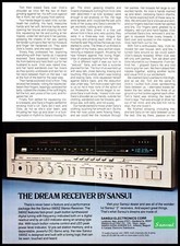 1981 Sansui 5900Z Dream Receiver Stereo Vintage Print Ad Audiophile Wall Art picture