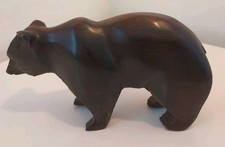 Hand Carved Ironwood Bear Figurine Wood Carving Sculpture 3
