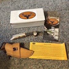 Silver Stag NWTF 2026 Limited Edition D2 Fixed Blade, Elk Antler, Sheath picture