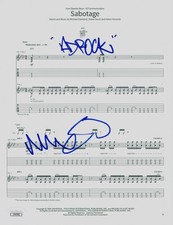 Ad-Rock Mike D Beastie Boys Signed Autograph Sabotage Lyric Music Sheet JSA picture