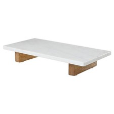 Santa Barbara Design Studio Marble Charcuterie Boards Cheese Board Footed, White picture