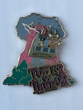 Disney 2006 Twilight Zone Tower of Terror Mickey & Goofy Slide Pin picture