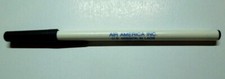 Original 1975 Air America Promotional Black and White Plastic Ink Pen picture