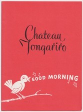 1966 Chateau Tongariro Hotel Breakfast Menu Ski Events New Zealand Travel picture