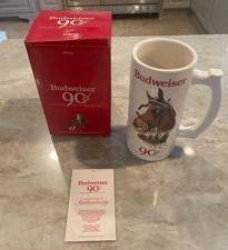 2023 Budweiser 90th Clydesdale Anniversary Limited Edition Holiday Stein NIB picture