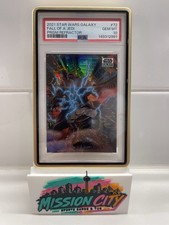 2021 Topps Star Wars Galaxy Prism Refractor #72 Fall Of A Jedi /75 PSA 10 picture