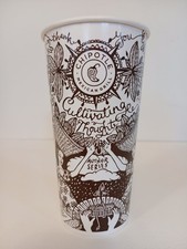 Chipotle Vintage Author Series Collector's Cup 20oz Illustrated Rare, 2015 NEW 1 picture