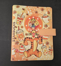 Starbucks Coffee & Tea Tigger Character Ring A5 6-Ring Binder Org Cover w/ Strap picture