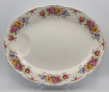 Theodore Haviland Bellefleur Large Serving Platter with Juice Well READ BLUE picture