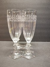 Beautiful Villeroy & Boch Miss Desiree Champagne Flute Glass Set Of 4 Htf Rare picture