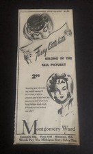 1950’s Montgomery Ward Michigan Store Women’s Hats Fashion Newspaper Ad  picture