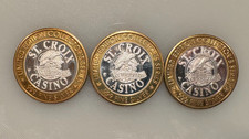 .999 SILVER 1996 ST CROIX CASINO TOKENS WISCONSIN CHIPPEWA INDIANS LOT OF 3 UNC picture
