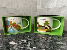 New Authentic Starbucks DUBLIN & IRELAND You Are Here Mugs w/Box/SKU - US Seller picture