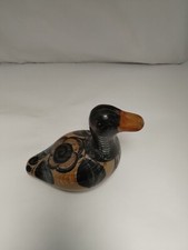 Vintage ceramic duck mexico hand painted made folk art collectibles picture