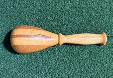 Vintage Wood Darning Egg Sock Mender 6” Wooden Tool picture