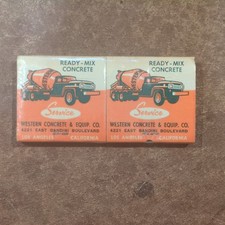 4Pack Vintage Match Cover: Western Concrete & Equipment Co., LA Ca. picture