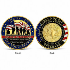 Thank you for Your Service Honor the Veterans Commemorative Coin picture