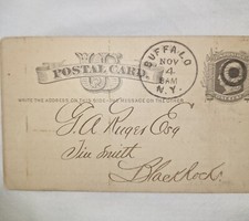 1876/19 century antique American Express Company Office package notice, stamped  picture