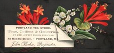 1880s-90s Portland Tea Store Teas, Coffees & Groceries Portland ME John Bodin picture