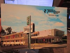 L3 Old MANSFIELD OHIO Postcard TraveLodge Downtown Park Avenue West NOW A DUMP picture