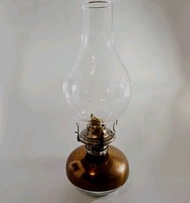 Vintage Coppercraft Guild Copper & Glass Kerosene Oil Lamp   picture