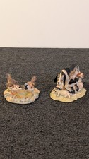 Schmidt Border Fine Arts Dogs and Birds Signed Lowell Davis Figurines picture