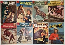 Gene Autry and Champion Lot (8) #102-121* VG+ VG- Dell 1948 Golden Age Western picture