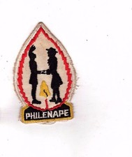 Philenape BSA  boyscouts  1955 CAMPOREE badge  (kw  picture