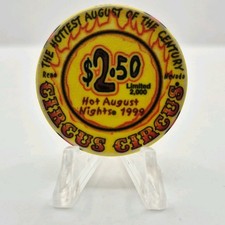 Circus Circus Hotel Casino Reno Nevada 1999 LE $2.50 Casino Chip V3881 picture