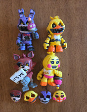 Five Nights at Freddy's 4pc Mini Figure Set Bonnie Chica Foxy w/ Accessories picture