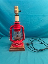 Vintage 1970's Dietz No. 60 Red Electric Railroad Electric Lantern Lamp picture