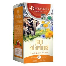 Davidsons Organics 2519 Haathi Earl Gray Tropical Tea Bags - Box of 25 picture
