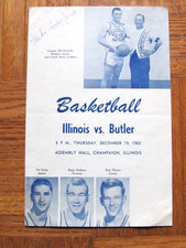 Dec 19 1963 University of Illinois vs Butler Basketball Game Program picture