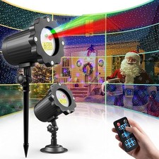 2in1 Christmas Laser R&G LED Projector Light Moving Outdoor Landscape Xmas Lamp picture