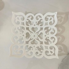 Square Centerpiece Fruit Bowl Dish Table Display Square 28cm Party Home Decor picture