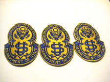 VINTAGE LOT OF RARE (OBSOLITE) US DIPLOMATIC SECURITY SERVICE PATCHES picture