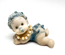 Beautiful Small Baby Figura By Michal Negrin With Colored Crystals ISRAEL #661# picture