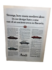 1981 Audi Car Modern Ideas In Car Design Original Vintage Print Ad picture