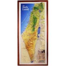 Raised Relief Map Of Holyland ISRAEL On The Footsteps Of Jesus picture
