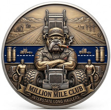 Long Haul Trucker Million Mile Club Gift USA Premium Military Graphics 4