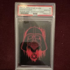 Topps 2016 Star Wars Rogue One Darth Vader Continuity Card #9 PSA 10 picture