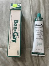 Vintage 1969 Ben-Gay Pain Relieving Ointment Greaseless-Stainless Original Box picture