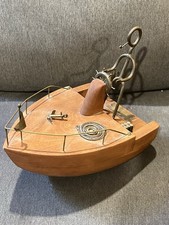 Vintage 1971 Outward Bound 701 Model Shop Wood Pop-Pop Steam Toy Boat Sculpture picture