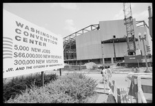 Photo:Washington D.C. 1970s Washington Convention Center Construction Sign picture