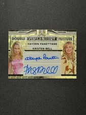 2023 Leaf Pop Century Kristen Bell Hayden Panettiere AUTO Gold SuperFractor 1/1 picture
