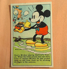 1935-37 Vintage Disney Mickey Mouse  Promotional Card For Bell Bread (D52) picture