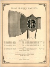 1888 PAPER AD 8 PG Keen Kutter Simmons' Broad Bench Haines Lathing Hatchet picture