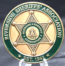 Riverside Sheriffs' Association Blythe Jail 2025 Float Down Challenge Coin 1.75 picture