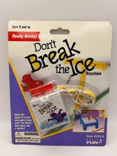 Basic Fun Milton Bradley Don’t Break the Ice Mini Game Polar Bear Keychain NIB picture